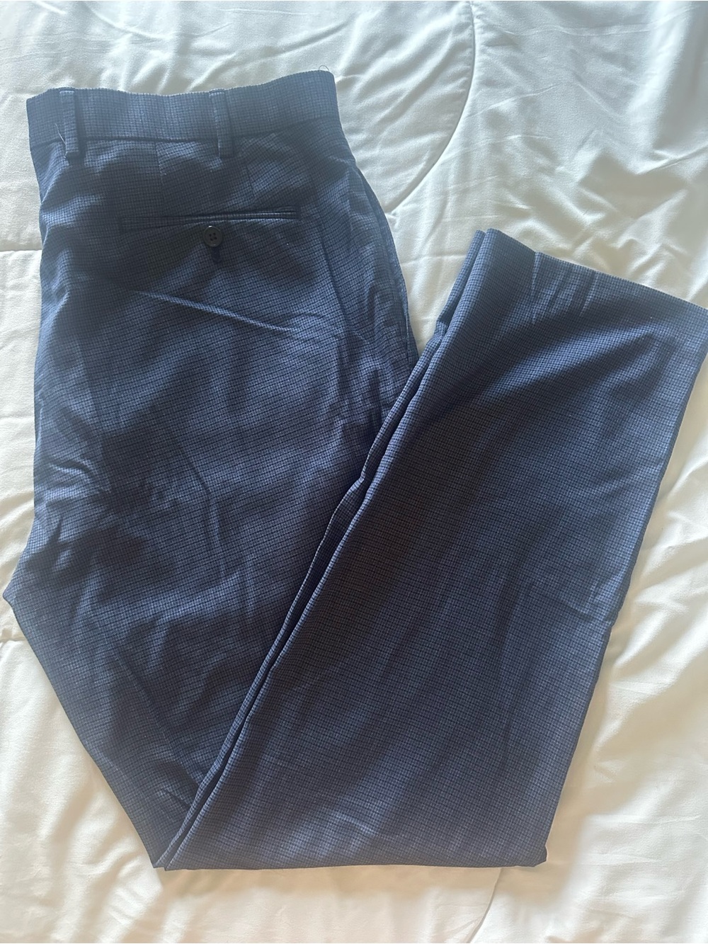 Lauren by Ralph Lauren Men's Dress Pants - Navy Micro-Check